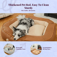 Orthopedic dog bed with removable cover