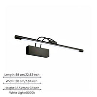 Wall-Mounted Mirror Light Slim LED Mirror Light Iron and PC for Mirrors
