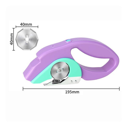 Cordless Rotary Cutter Lightweight Electric Rotary Cutter Double Discs Cutting Tool for Home, Tailoring, Workshop