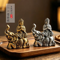 新中式一象一佛禅意摆件新中式象佛陈设品创意家居茶室桌面装饰品