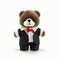 Teddy Bear Pendant Mini Stuffed Bear with Clothing Colorful for Couples