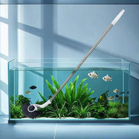 Aquarium Cleaning Brush Head Curved Aquarium Brush with Dense Bristles Scratch Aquatic Habitat Glass Cleaner