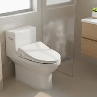 Foam Barrier Smart Toilet Lid Front Feminine Wash Spray Toilet Bidet Seat Warm Air Dryer Bathroom Fixture Easy Install for Women