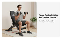 Adjustable Weight Bench Multi-Functional Adjustable Utility Bench with Pulley Fullphysique Training Sturdy Construction