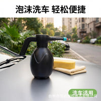 全自动电动发泡泡沫喷雾器蛋壳高压洗车手持园艺电动喷壶