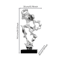 Abstract Sculpture Artistic Resin Sculpture Glossy for Living Room, Office Lobby