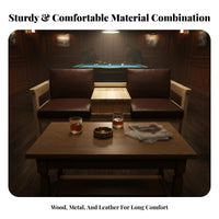 Comfortable Cushioning Billiard Viewing Sofa long-lasting Construction Viewer Seating Highspine Design Commercial Furniture for Viewers, Club Patrons, Pool Room, Recreation Center