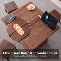 Mobile with casters Adjustable elevatingTop End Table Space-Saving Design elevatingTop Rolling Cart Multi-Functional Nightstand Folding surface for Small Apartment Dwellers, Remote Workers, Homeowners, Living Room, Next to Sofa, Home Office, Bedroom