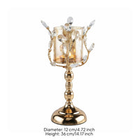 3 Pieces Crystal Candle Holder Romantic Lighting Decorative Candle Holder Luxury