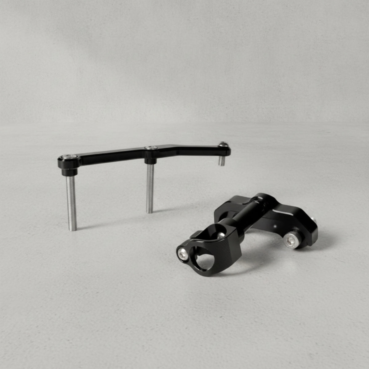 Steering Damper Mounting Kit Machined Steering Damper Bracket Compact Mounting Bracket for Motorcycle Riders, Motorcyclists, Street Riding