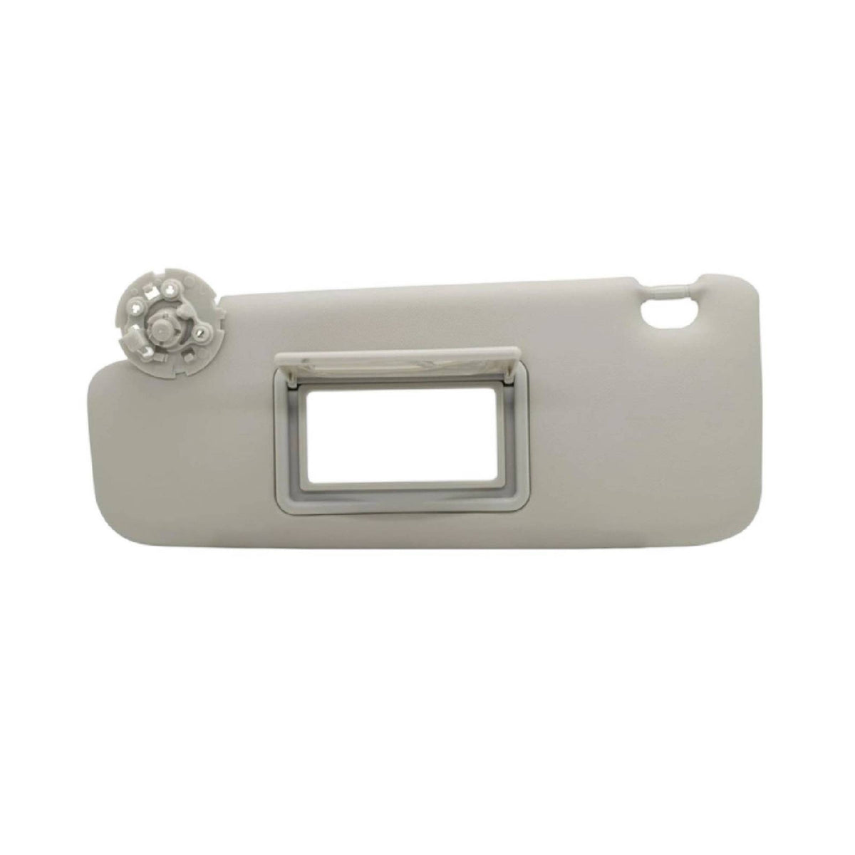 Gray Car Sun Visor Easy to Install Sun Visor with Mirror Cover Foldable Auto Sunshade Lightweight for Windshield