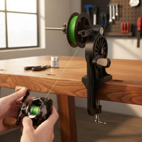 Double Shaft Reel Spooler Manual Crank Fishing Reel Line Winder for Tackle Shop
