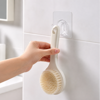 Wall Hooks for Australian Renters, 5kg Heavy Duty Clear Adhesive Hooks, 7x7cm No Drill Round Hooks for Kitchens, Bathrooms & Office