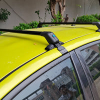 Roof Rack Crossbars Clamp on Roof Rack Crossbar No Hole Cross Rails with Brackets for Commuters, Small Cars, Two Wheelers