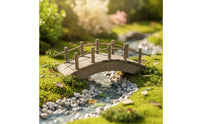 1:12 Scale Dollhouse Wooden Arch Bridge Delicate Miniature Wooden Bridge Compact Ornament Sturdy for Model Landscapes