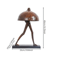 Abstract Figure Creative Walking Statue Modern Art Ornament for Showroom, Living Room, Entryway