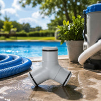 Three-Way Hose Connector ABS Plastic Pool Filter Pump Connector Sealing Rings
