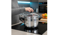 Aluminum Pressure Pot Pressure-Safe-Resistant Stovetop Pressure Pot Cookware Safety Locking Lid Kitchenware Multi-Functional