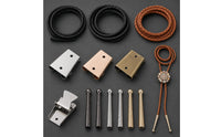 Bolo Tie Findings Kit Silver-Tone Bolo Tie Kit Coiled