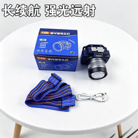 Outdoor Headband Induction Headlamp with Strong Light, Rechargeable, Long Battery Life, Ultra-Light for Night Fishing