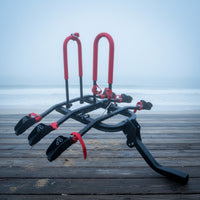 3-Bike Rack with Padded Arms Foldable 3-Bike Carrier Compact for Cyclists, Families, Road Trips, Trail Riding