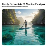 Inflatable Upright Paddleboard Non-Slip Deck Inflatable Stand-up Paddleboard Board Upright Paddleboard Set Long-Lasting All
