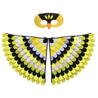 Ignites creativity avian appendage Cape Colorful Designs creature Costume vivid Print costume play Clothes Easy to Wear for Children, &children, little universals, Stage Performances, Halloween, celebratory gathering, School Events