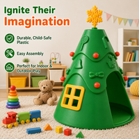 Children's Playhouse, Multicolored Wendy House Outdoor, Toddler Garden Toys, Synthetic Material Playground