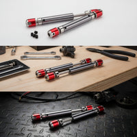 2 Pieces Telescopic Center Drive Shafts Easy to Install RC Crawler Drive Shafts Long-Lasting Heavy Duty
