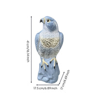 Eagle Figurine with Stump Base Realistic Decor Perched for Balcony, Homeowners