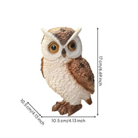 Owl Figurine Realistic Owl Statue Decorative for Porch