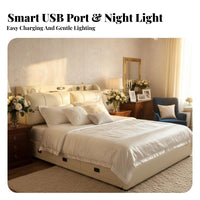 hinged Storage Bed Minimalist Design Bedroom Furniture Italian Inspired Upholstered Bedstead for partners, Homeowners, Small Living areas, Guest Room