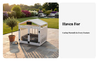 Stable and Long-Lasting House-Shaped Pet Enclosure Easy to Clean Pet Enclosure Spacious Interior Secure Lock for Dog Owners, Homeowners, Indoor, Living Room, Bedroom, Home