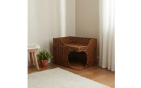Cat Bed with Heart-Shaped Opening Cozy Double Layer Cat Bed Breathable Pet Lounging Furniture for Cats, Indoor