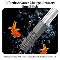 Multi-Functional Cleaning Aquatic Pet Aquarium Gravel Vacuum Easy to Use Manual Aquarium Siphon Lightweight for Pet Owners, Hobbyists, Home