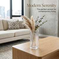 Gold Rimmed Glass Vase, Modern Minimalist Style