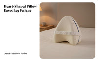 Breathable Side Sleeper Leg Pillow Pressure Relief Ergonomic Leg Pillow with Strap Removable Washable Cover Bedding Accessory for Women, Seniors, Athletes, Sleeping, Bedroom, Resting, Home