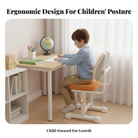 Ergonomic Design Adjustable Posture Chair Split spinerest children's Furniture Lockable casters Task Seat Flip-up Armrests for Students, Kids (growth years 4-12), Parents, Writing, schoolwork, Home Study, Bedroom