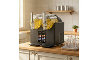 Fast-Freezing Two-chamberCylinder Slush Machine Compact Slushie Machine Easy-to-Clean Slushy Maker for Small Businesses