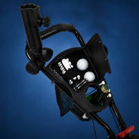 Golf Push Cart with Umbrella Holder Compact Golf Push Cart with Mesh Net Adjustable for Golfers