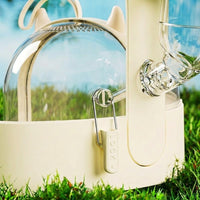 Hamster Carrier Portable Hamster Cage, Hard Travel Hamster Cage with Handle, Breathable Small Animal Travel Case for Outdoor Adventures