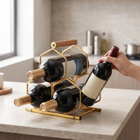 Metal Tabletop Vino Rack