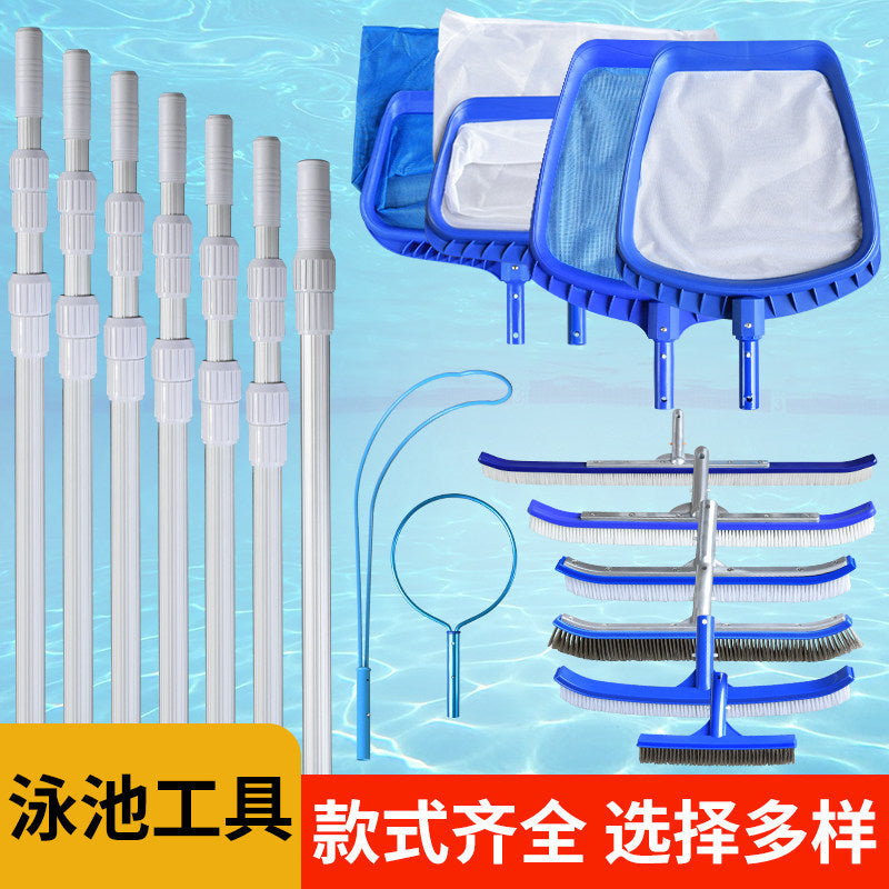 Durable Deep Water Leaf Net with Telescopic Pole for Pool Cleaning