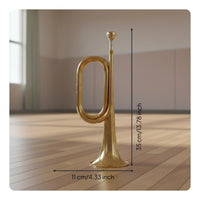 Charge Trumpet Easy to Play Brass Bugle Polished Finish for Beginners, Students