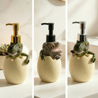 Playful Dinosaur Egg Soap Dispenser | Refillable, Dinosaur Soap Dispenser, for washroom