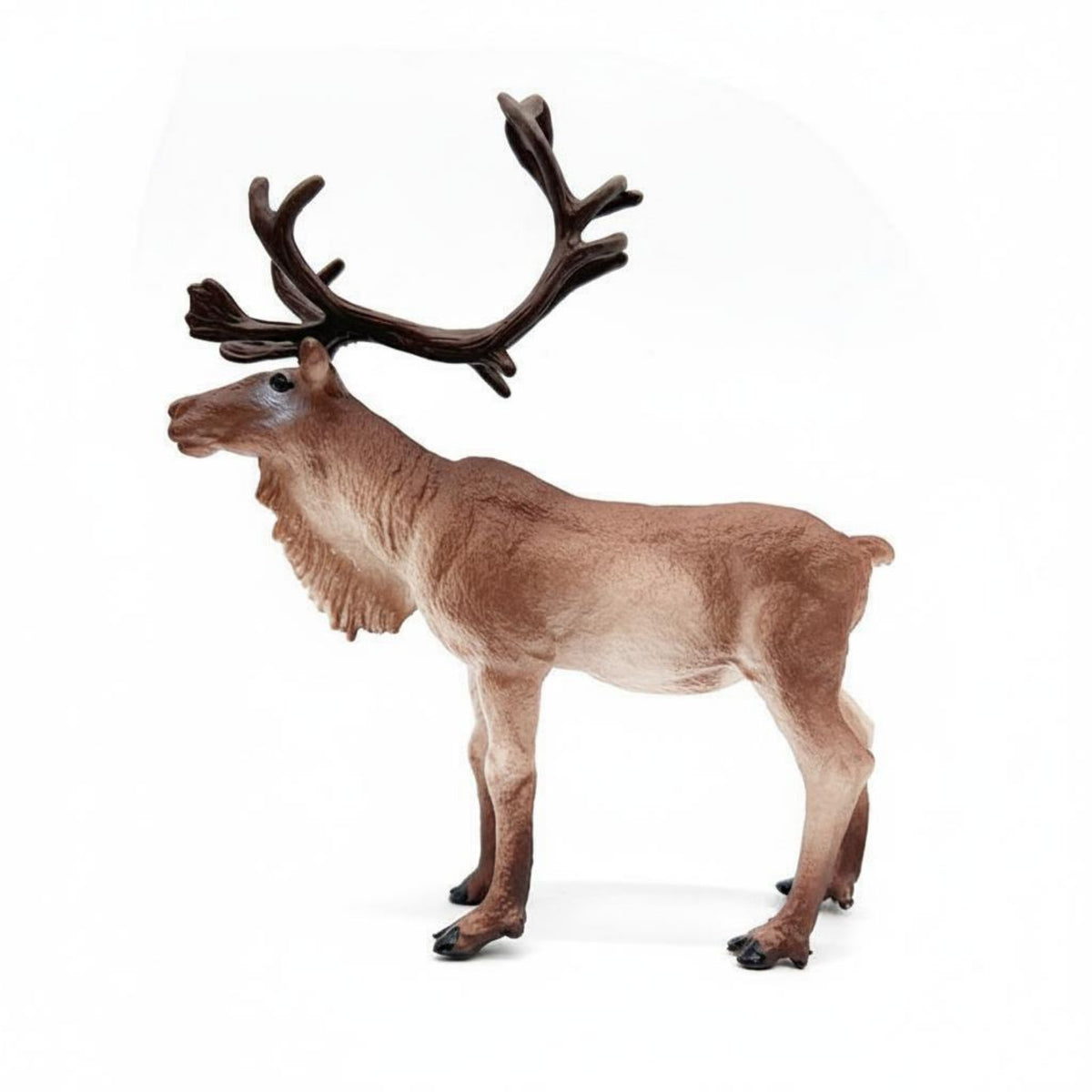 Standing Reindeer Figurine Black Hooves PVC Reindeer Figurine Gift Idea Holiday Decor for Children, Souvenir