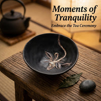 Wabi-Sabi Lotus Tea Cup, Japanese Ceramic