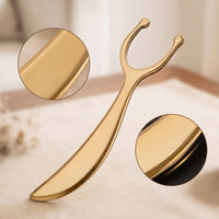 Brass Ear Scraping Board Handheld U-Shaped Scraping Tool Lightweight Manual Massage Device Portable for Home Self-Care, Travel