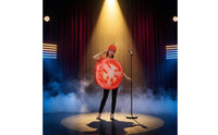 Printed Tomato Slice Costume 1Piece Tomato Slice Costume Polyester for Adults