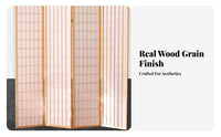 Foldable Design Japanese Shoji Divider Freestanding Multi-Panel Shoji Screen Space-Saving Folding Partition Creates Privacy for Apartment Dwellers, Homeowners, Awayice Workers, Entryway, Living Room, Bedroom, Photo Studio